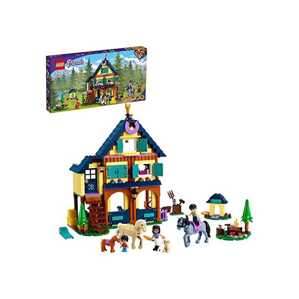 LEGO 레고 41683 프렌즈 Forest Horseback Riding Center Set with Stable, 2 Horses and a Pony, Horse 토이 for 걸s and Boys Age 7+ B08WX53RJD