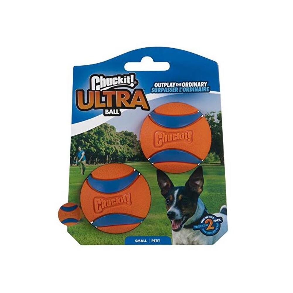 Chuckit! Ultra Ball, Small, 2, 2 Pack, Orange/Blue, Small 2 B00280MUVC