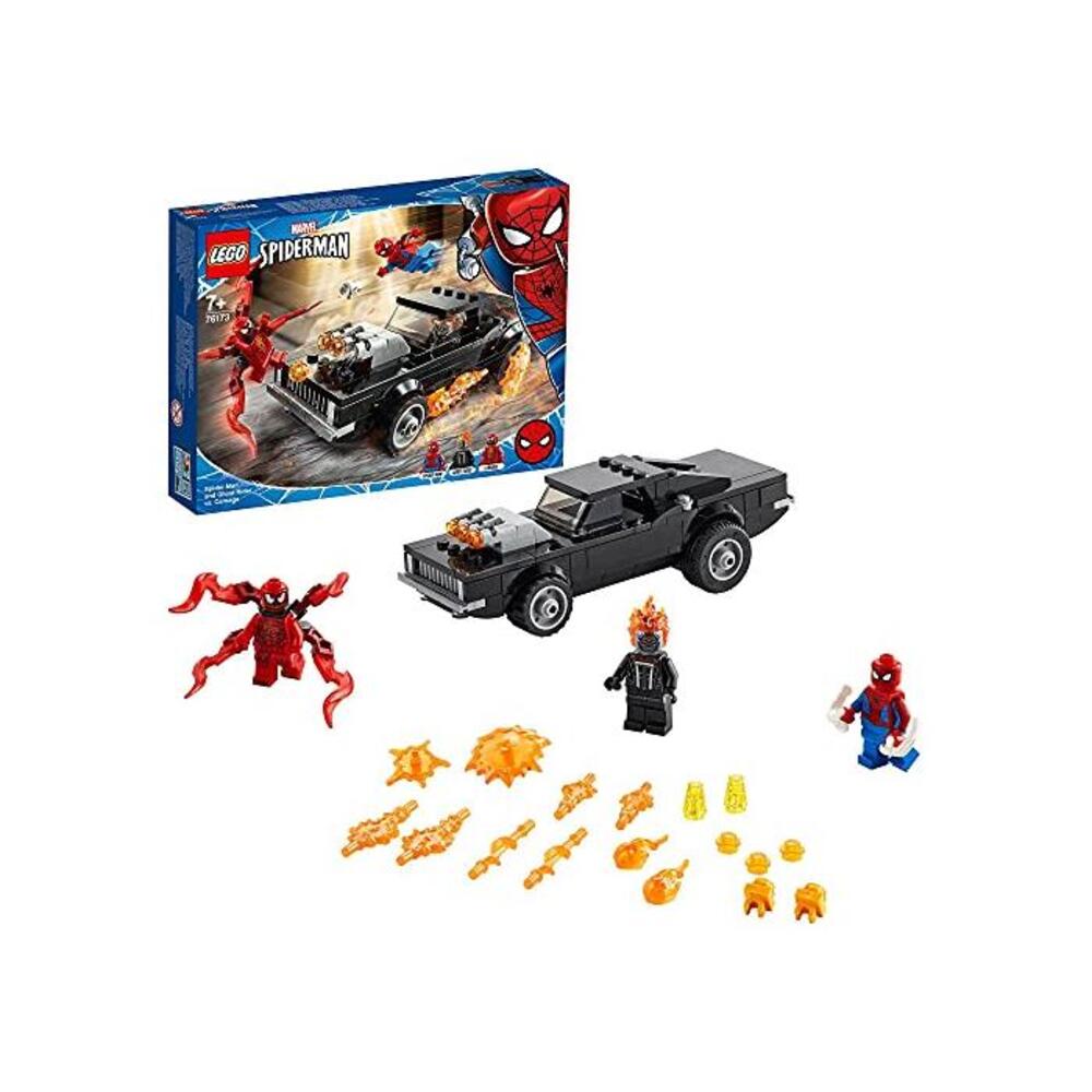 LEGO 레고 마블 스파이더맨: 스파이더맨 and Ghost Rider vs. Carnage 76173 빌딩 Kit B08G4Q1CXF