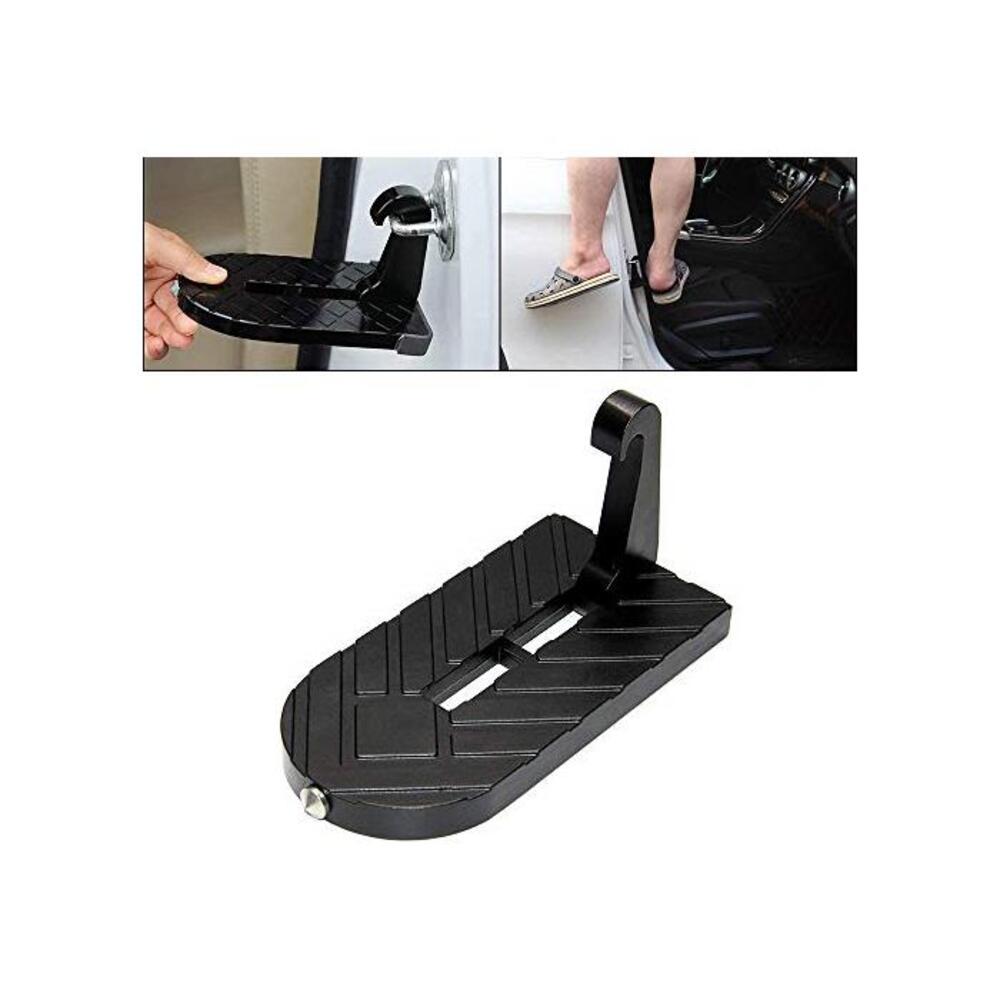 OPP ULITE Car Doorstep Vehicle Folding Ladder U Shaped Hook Pedal Foot Pegs Multifunction Easy Access to Rooftop with Safety Hammer Doorstep for Car Roof-Rack Truck SUV Jeep Off-Ro B08HLX2LG9