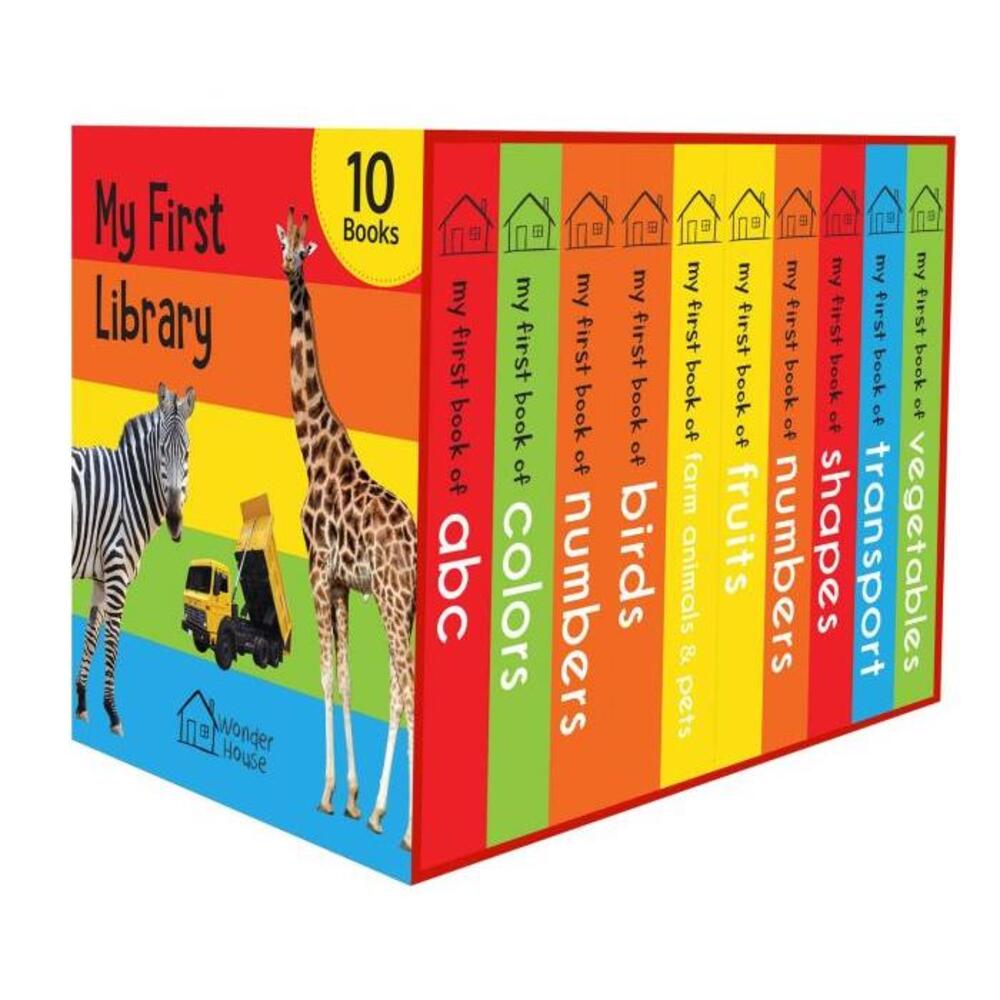 My First Library : Boxset of 10 Board Books for Kids 9387779262