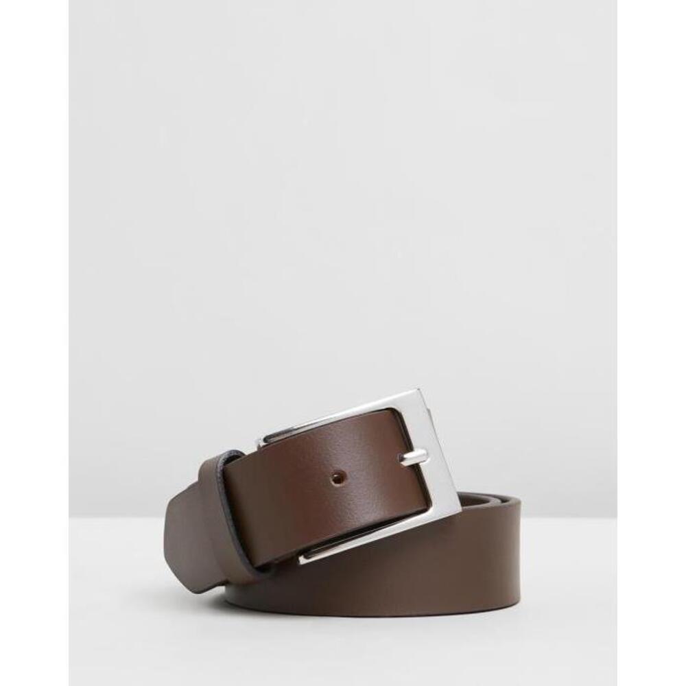 Double Oak Mills Smooth Leather 35mm Belt DO896AC98UYN