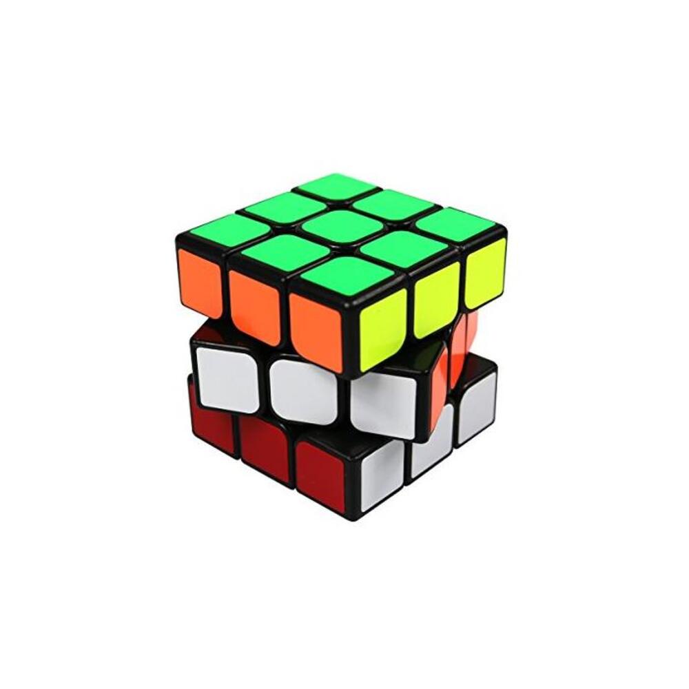 FC MXBB 3x3 PVC Sticker Smooth Speed Puzzle Magic Cube Black -Twist Brain Teasers IQ Toys for Kids 56mm B07CGPPGV5