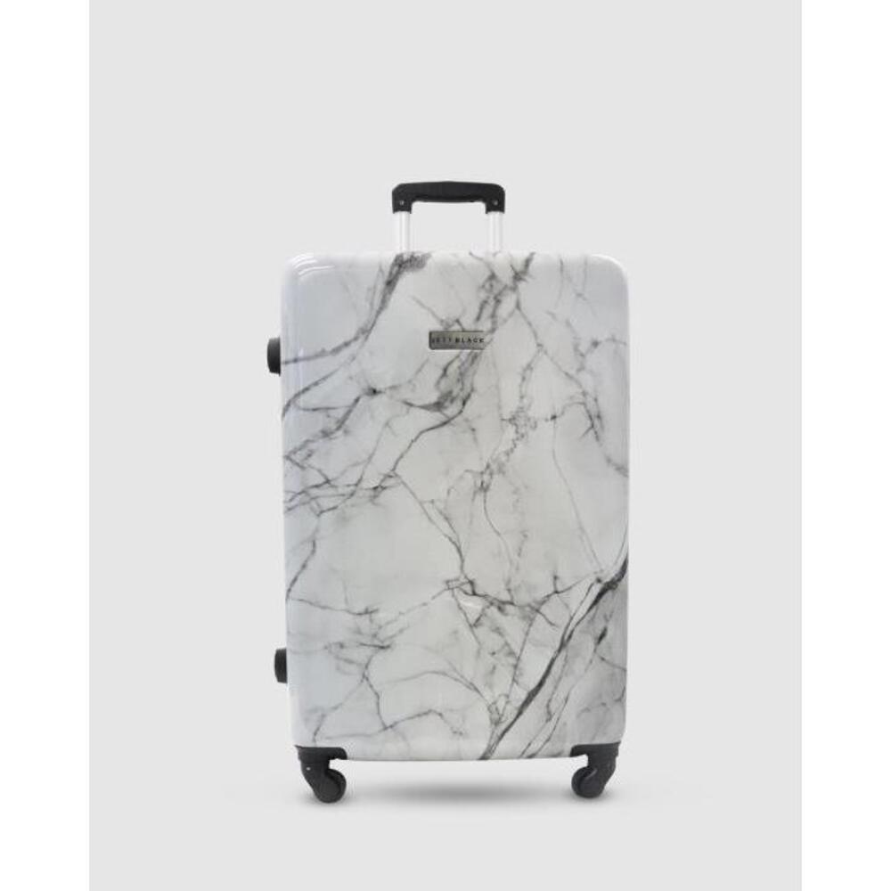 JETT BLACK White Marble Medium Suitcase JE237AC14ZPH