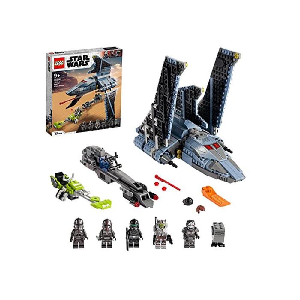 LEGO 75314 Star Wars The Bad Batch Attack Shuttle Building Toy for Kids Age 9+, Set with 5 Clones Minifigures &amp; Gonk Droid Figure B08WWKYKT9