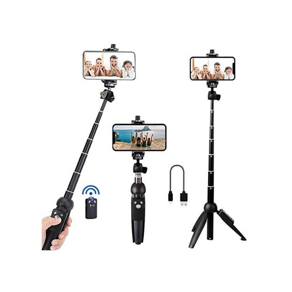 Bluehorn All in one Portable 40 Inch Aluminum Alloy Selfie Stick Phone Tripod with Wireless Remote Shutter for iPhone 11 pro Xs Max Xr X 8 7 6 Plus, Android Samsung Galaxy S9 Note8 B07K7MSV25