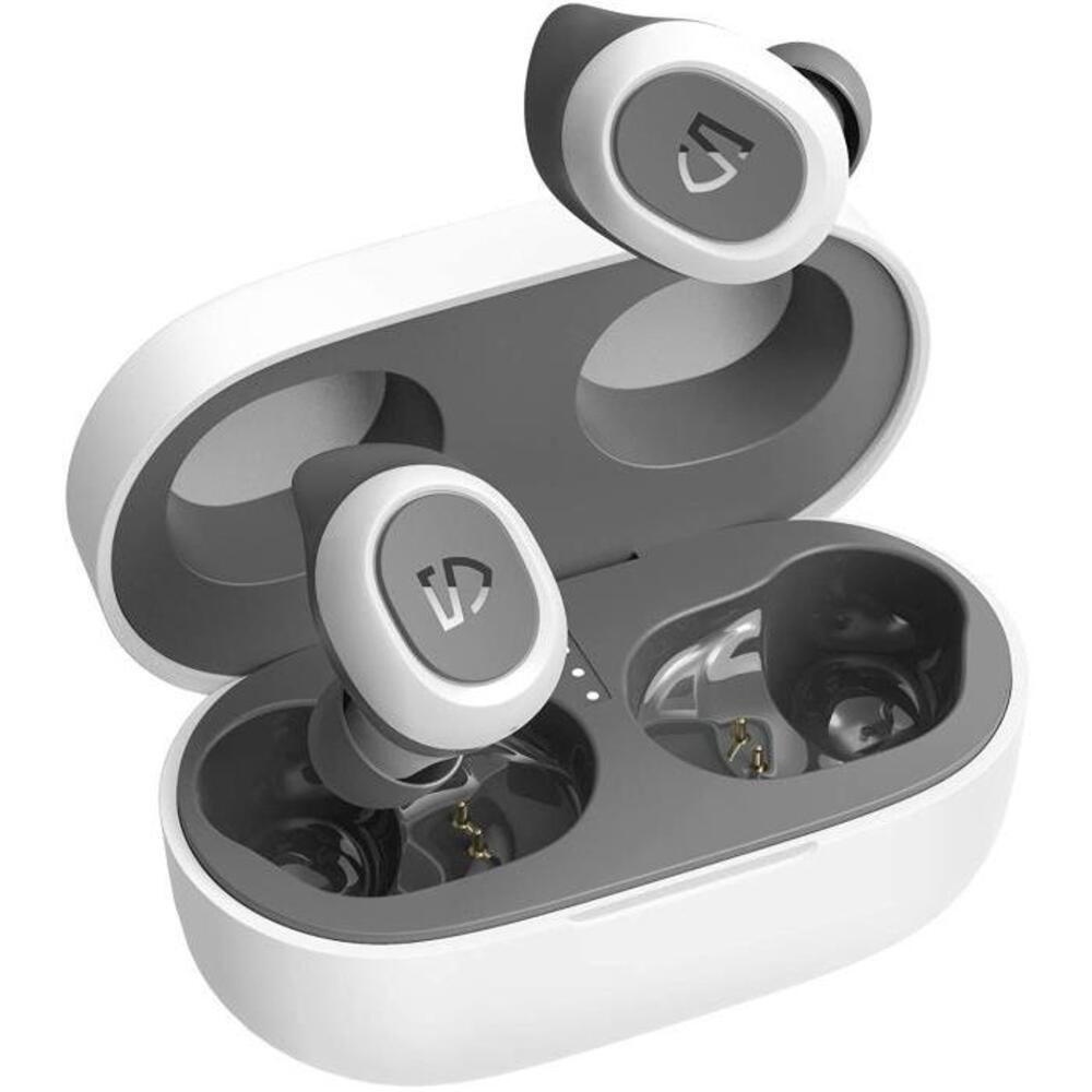 SoundPEATS TrueFree2 Wireless Earbuds Bluetooth 5.0 Headphones in-Ear Stereo IPX7 Waterproof Sports Earbuds, Monaural/Binaural Calls, Single/Twin Mode, Customized Ear Fins, USB-C, B08BLL8467