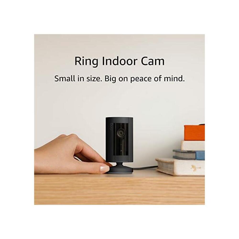 Introducing Ring Indoor Cam Compact Plug-In HD security camera with Two-Way Talk, black, Works with Alexa B07Q9DVC63