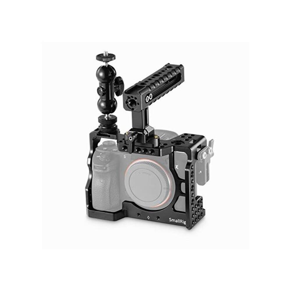 SMALLRIG A7RIII Cage Kit Rig for Sony A7RIII,A7III Camera with Top Handle, Ball Head - 2103 B07DCT73HF