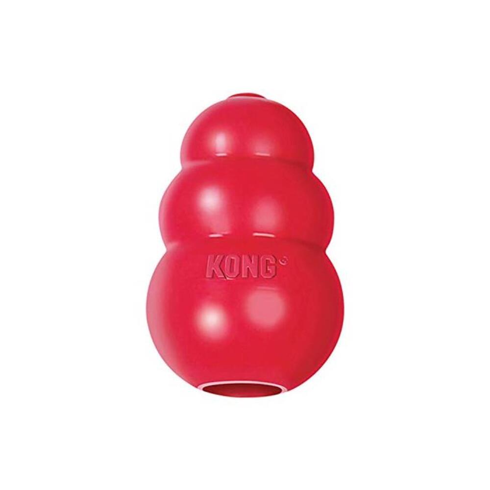 KONG - Classic Dog Toy - Durable Natural Rubber - Fun to Chew, Chase and Fetch - for Small Dogs B0002AR15U
