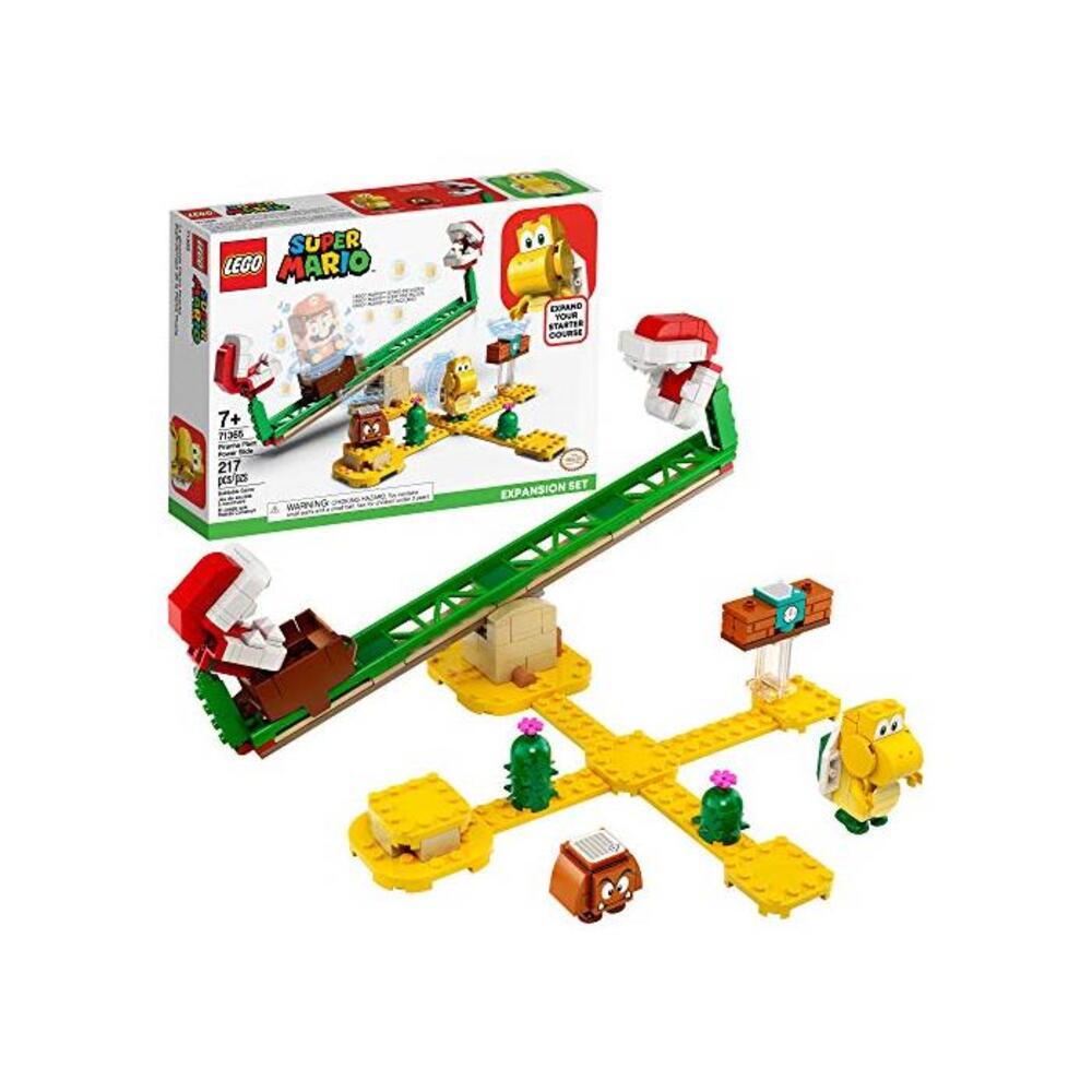 LEGO 레고 슈퍼마리오 Piranha Plant 파워 Slide Expansion Set 71365; 빌딩 Kit for Kids to Combine with 더 LEGO 레고 슈퍼마리오 Adventures with 마리오 스타ter Course (71360) Playset (217 B0858B1PB3