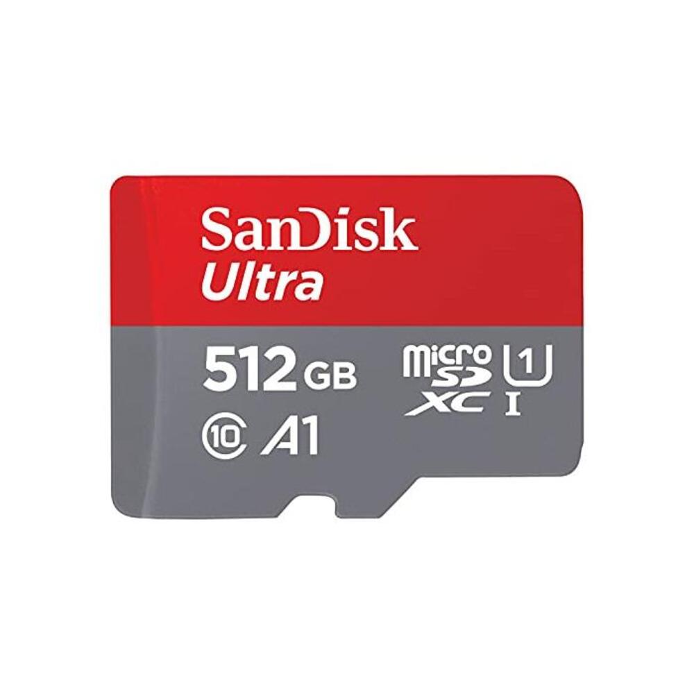 SanDisk 512GB Ultra microSDXC UHS-I Memory Card with Adapter - 120MB/s, C10, U1, Full HD, A1, Micro SD Card - SDSQUA4-512G-GN6MA B08GXXKY6P