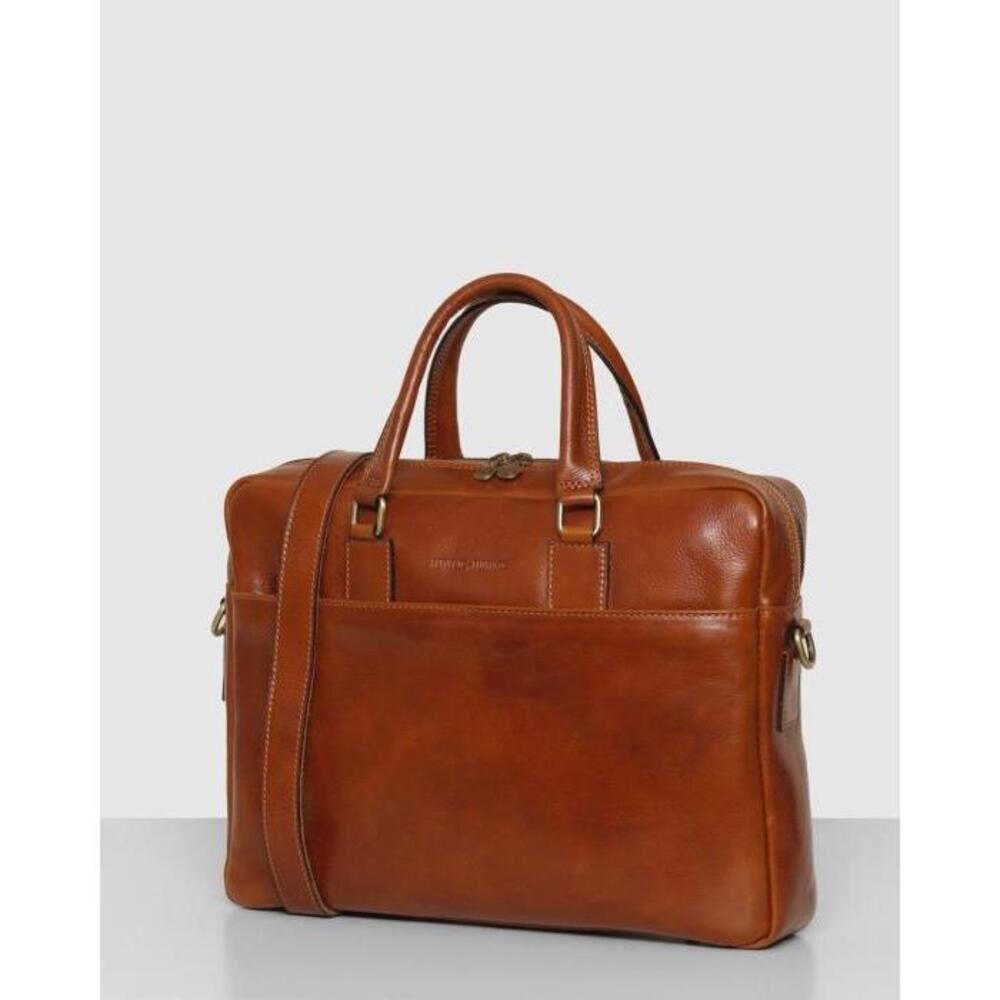 Republic of Florence The Tokyo Tan Leather Laptop Briefcase ET548AC06EIR