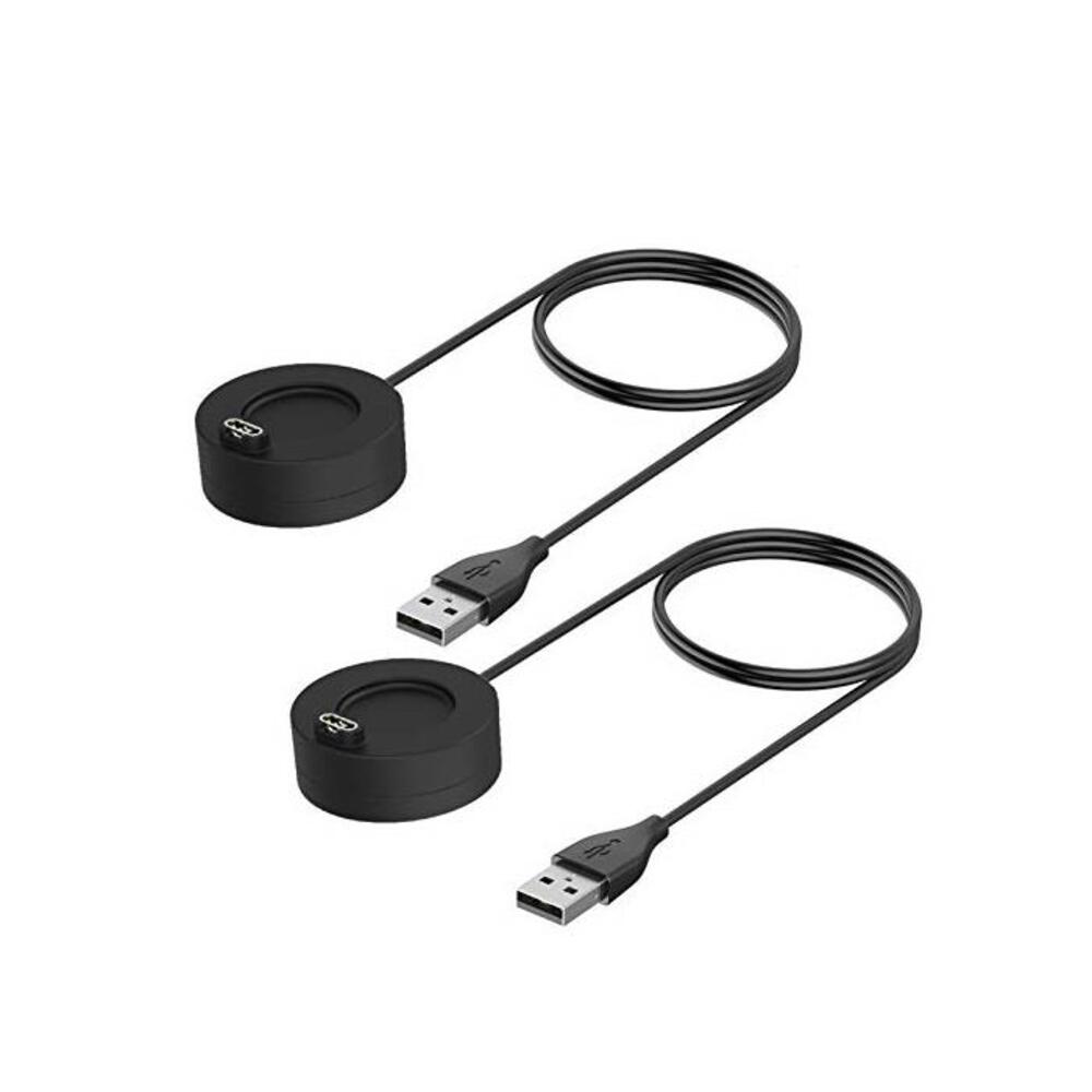 Hianjoo [2 Packs] Charger Compatible with Garmin Vivoactive 4S/ 4/3/ Fenix 5S/ 5/ 5X / Venu, Replacement USB Charging Cable Cord Clip Dock Charging Stand Compatible with Garmin, 39 B07S8NTS8V