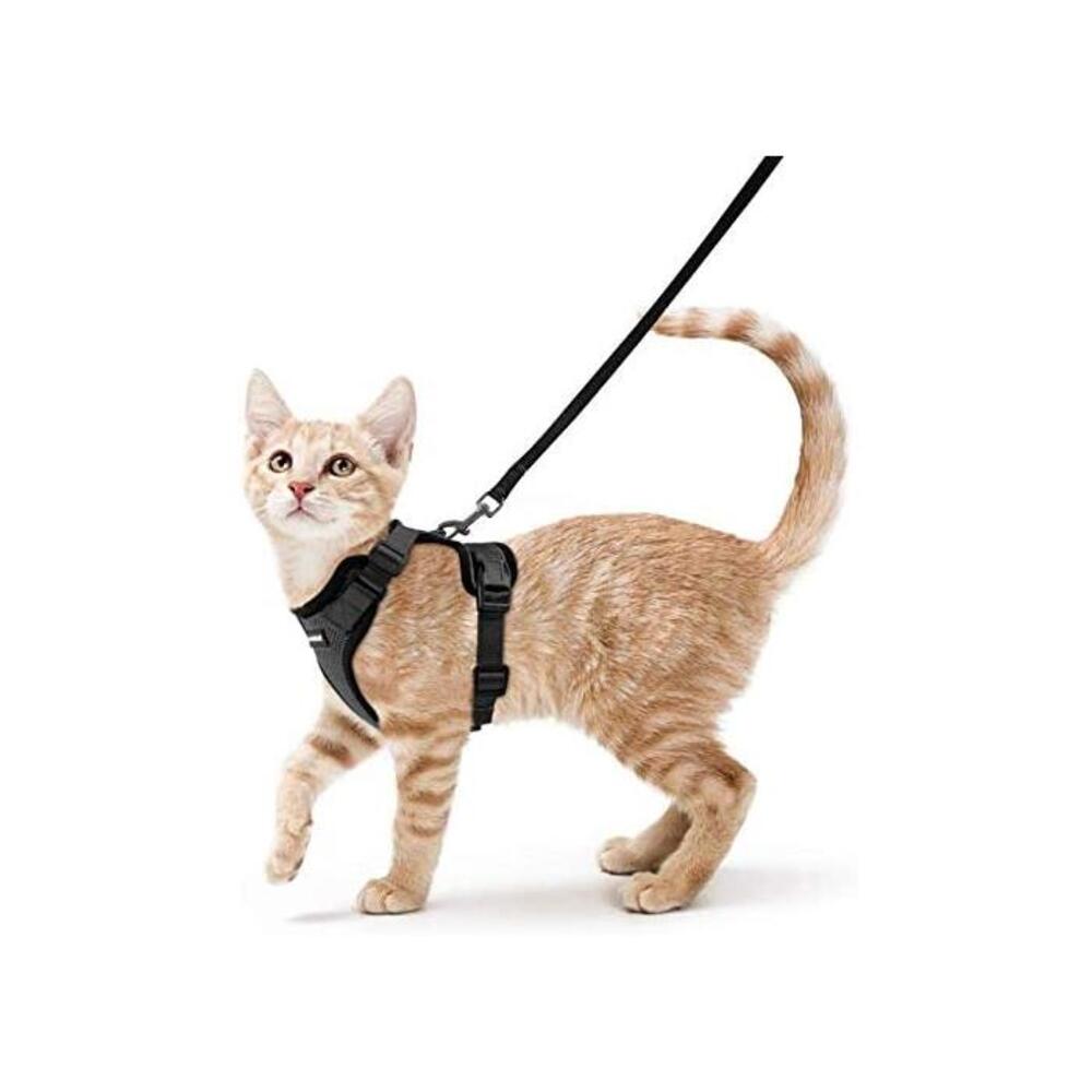 rabbitgoo Cat Harness and Leash for Walking, Escape Proof Soft Adjustable Vest Harnesses for Cats, Easy Control Breathable Reflective Strips Jacket… B081YLDYCJ