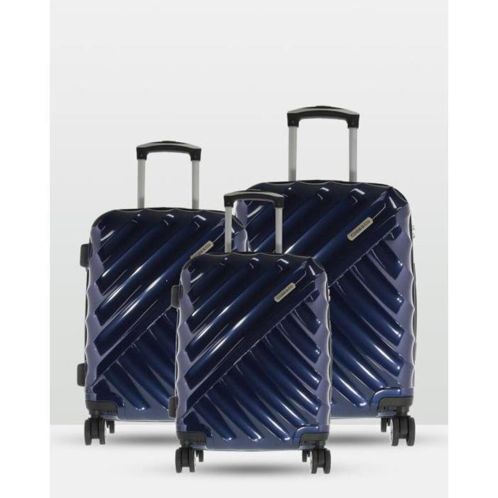 Cobb &amp; Co Bendigo Polycarbonate Luggage 3 Piece Set CO300AC54NSN