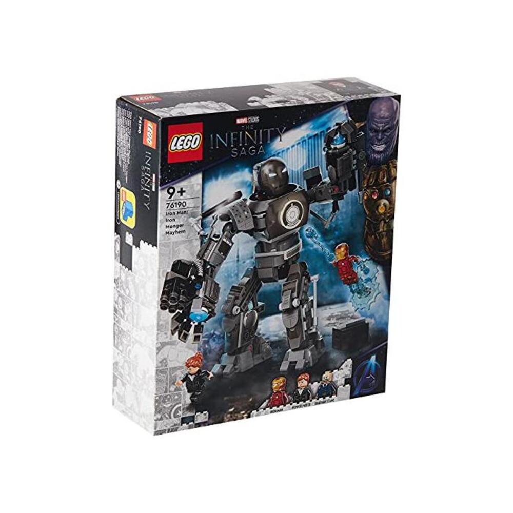 LEGO 레고 76190 마블 아이언맨 Iron Man Monger Mayhem Set, 어벤져스 Mech 빌딩 토이, Action Figure for Kids 9+ Years Old B08WX3FDC2