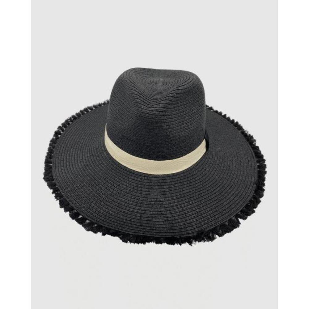 Jacaru 1868 Wide Brim Ladies Hat Black JA409AC82SIR