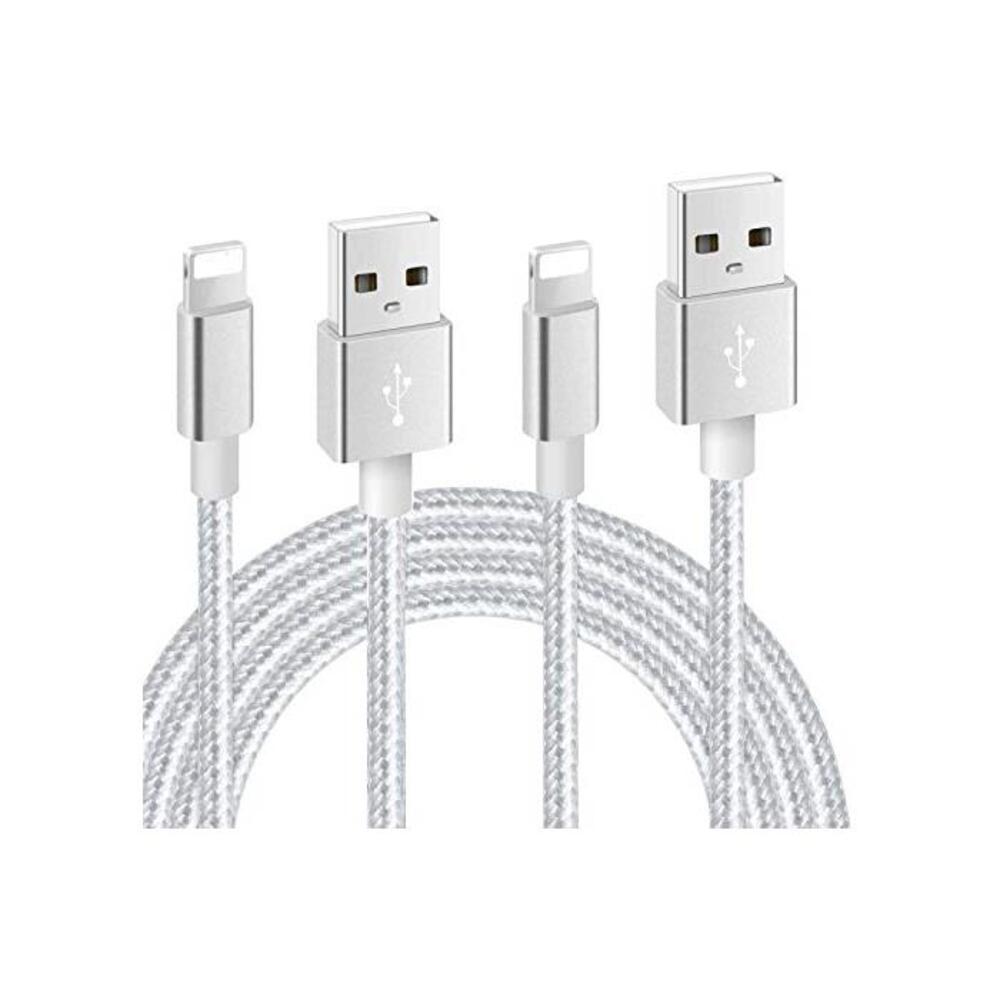 Nylon Braided USB Charger Cable IGUGIG 2.4A Fast Charger Cable Compatible with for iPhone X XR XS MAX 8 Plus 7 6s 5s 5c Air iPad Mini iPod (1M+2M 2PACK) B07PNWNYVM