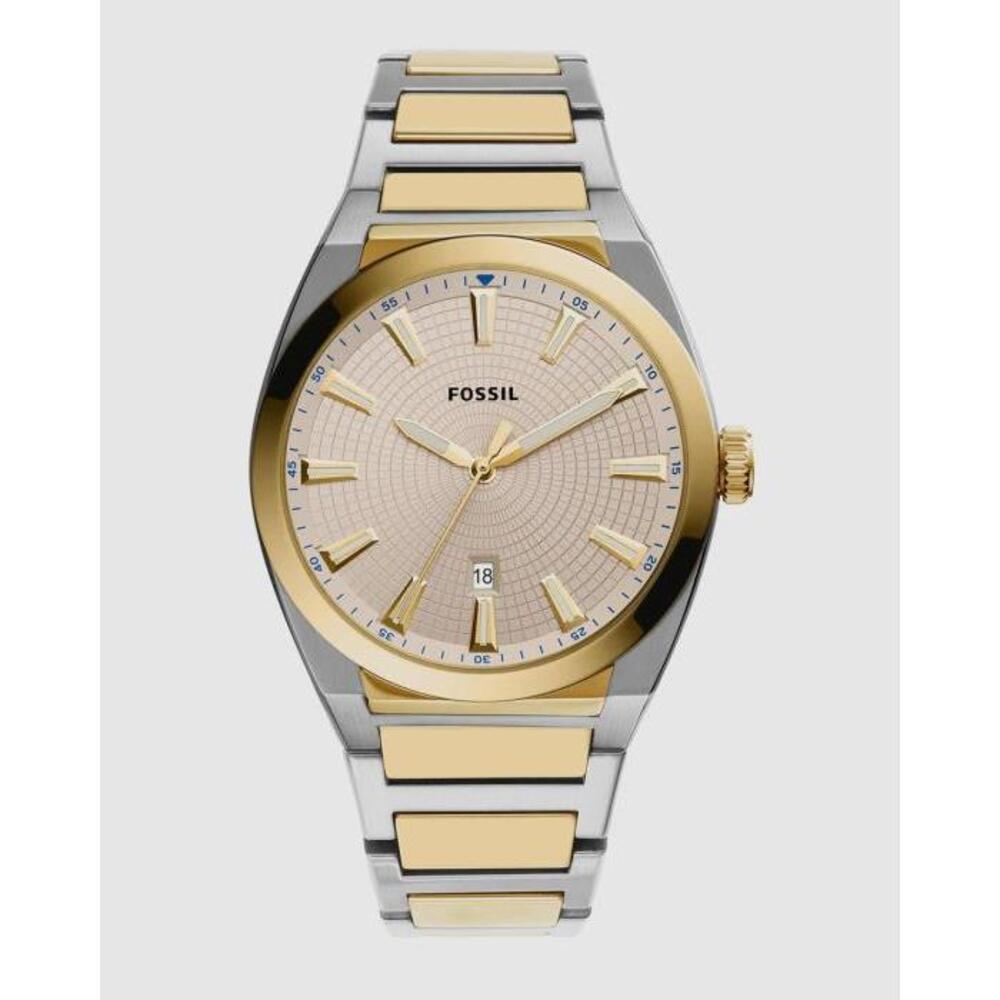 Fossil Everett Two Tone Analogue Watch FS5823 FO646AC71XNG