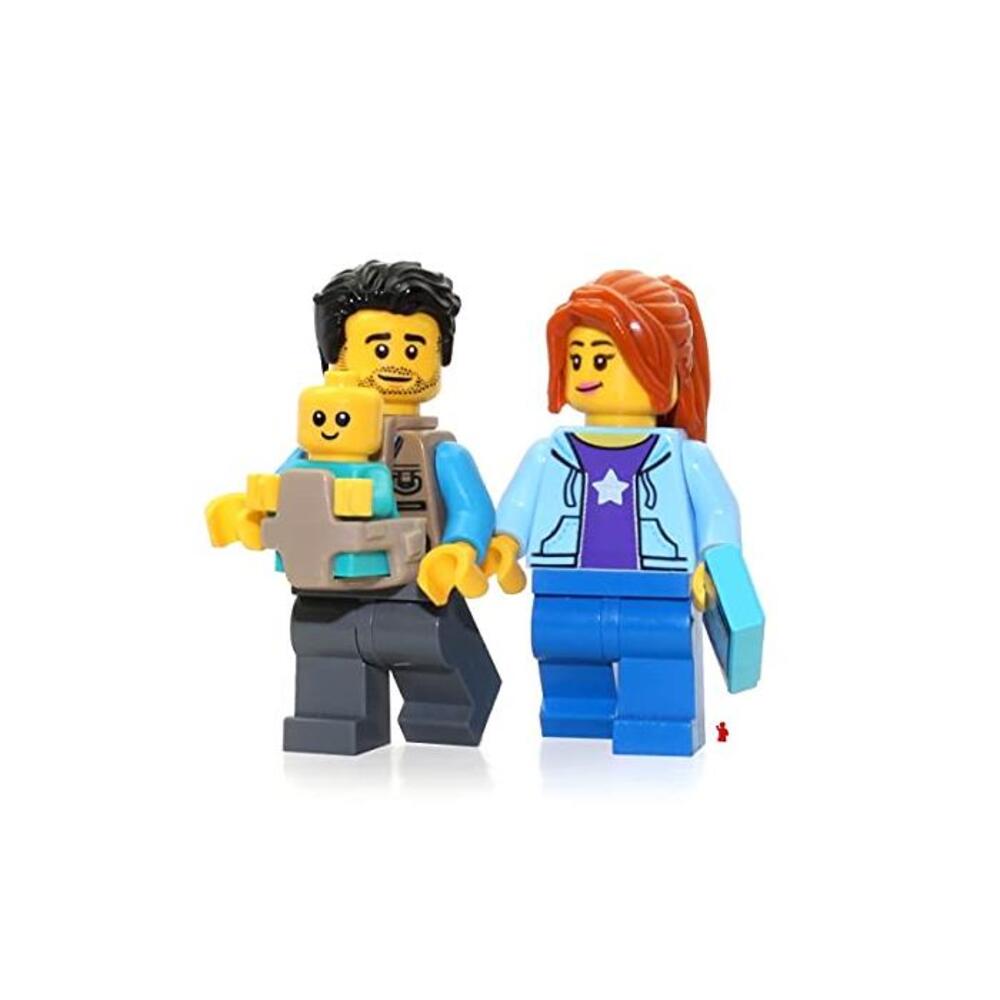 LEGO 레고 Camper 미니피규어 Pack: Mom / Dad Parents (with Baby Carrier and Baby) 60202 B07HQLF678