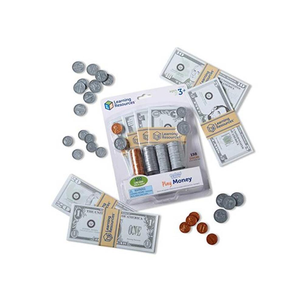 Learning Resources Pretend and Play, Play Money for Kids, Counting, Math, Currency, 150 Pieces, for Kids, Ages 3+ B01LZS1L48