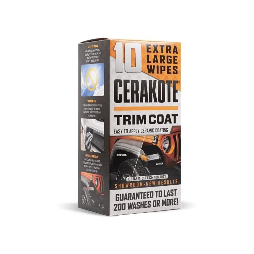 CERAKOTE Ceramic Trim Coat Kit - Quick Plastic Trim Restorer - Guaranteed Restoration to Last Over 200 Washes - A Ceramic Coating, Not a Dressing B07SHJVK4G