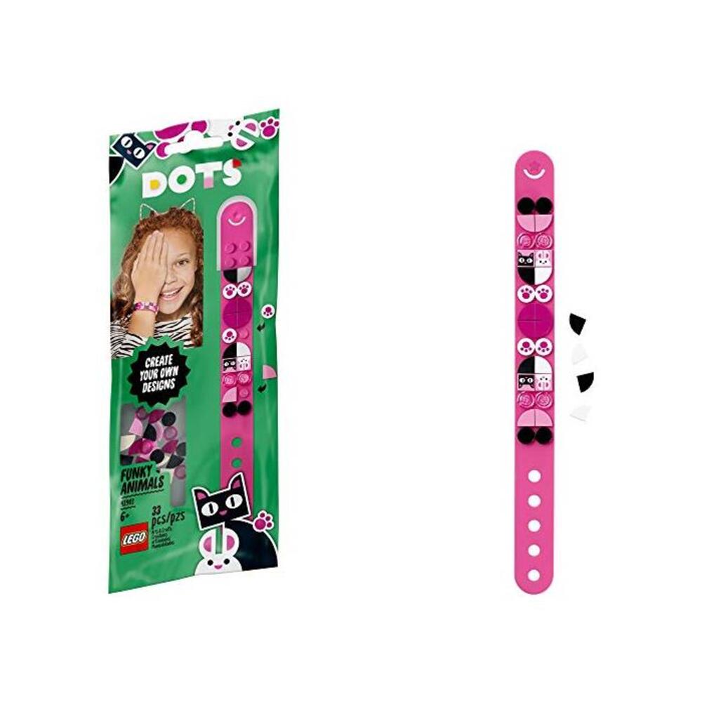 LEGO 레고 도트 DOTS Funky 애니멀s Bracelet 41901 DIY Craft Bracelet Making Kit, A Fun Craft kit for Kids who Like Making 크레이티브 Jewelry, That Also Makes a Great 홀리데이 or 생일 Gift (3 B085YVLZDT