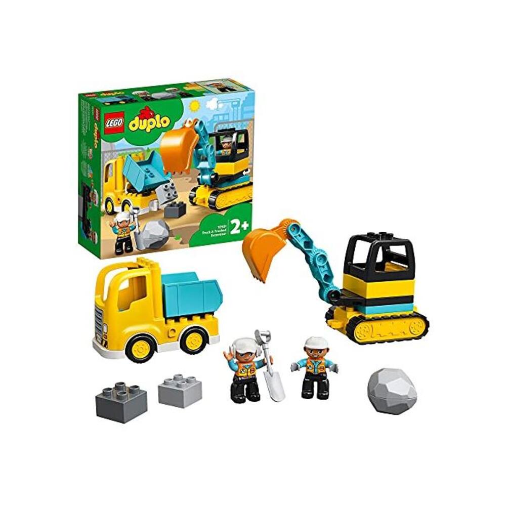 LEGO 레고 듀플로 DUPLO Truck &amp; Tracked Excavator 10931 빌딩 Kit B0813RTRJ5