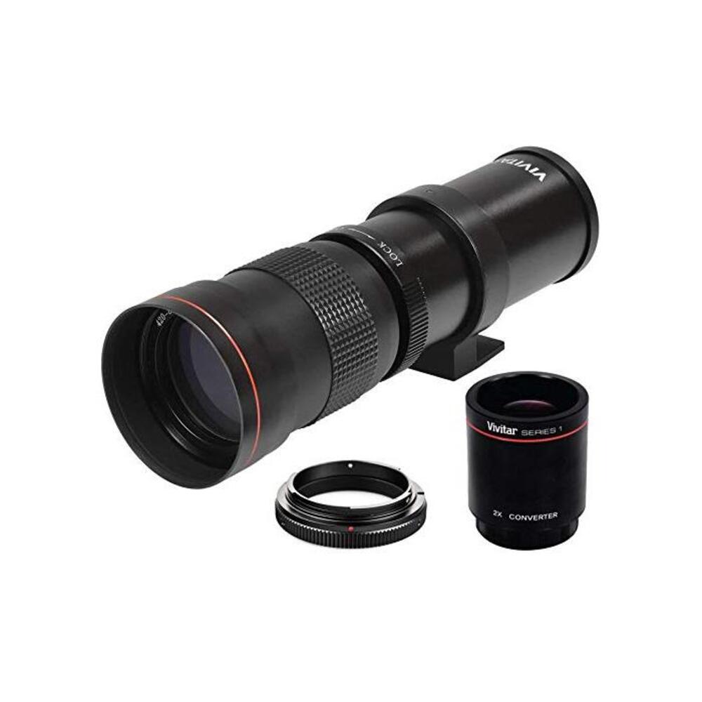 High-Power 420-1600mm f/8.3 HD Manual Telephoto Lens for Nikon D500, D600, D610, D700, D750, D800, D800e, D810, D810a, D850, D3400, D5000, D5100, D5200, D5300, D5500, D5600, D7100, B017JFFP80