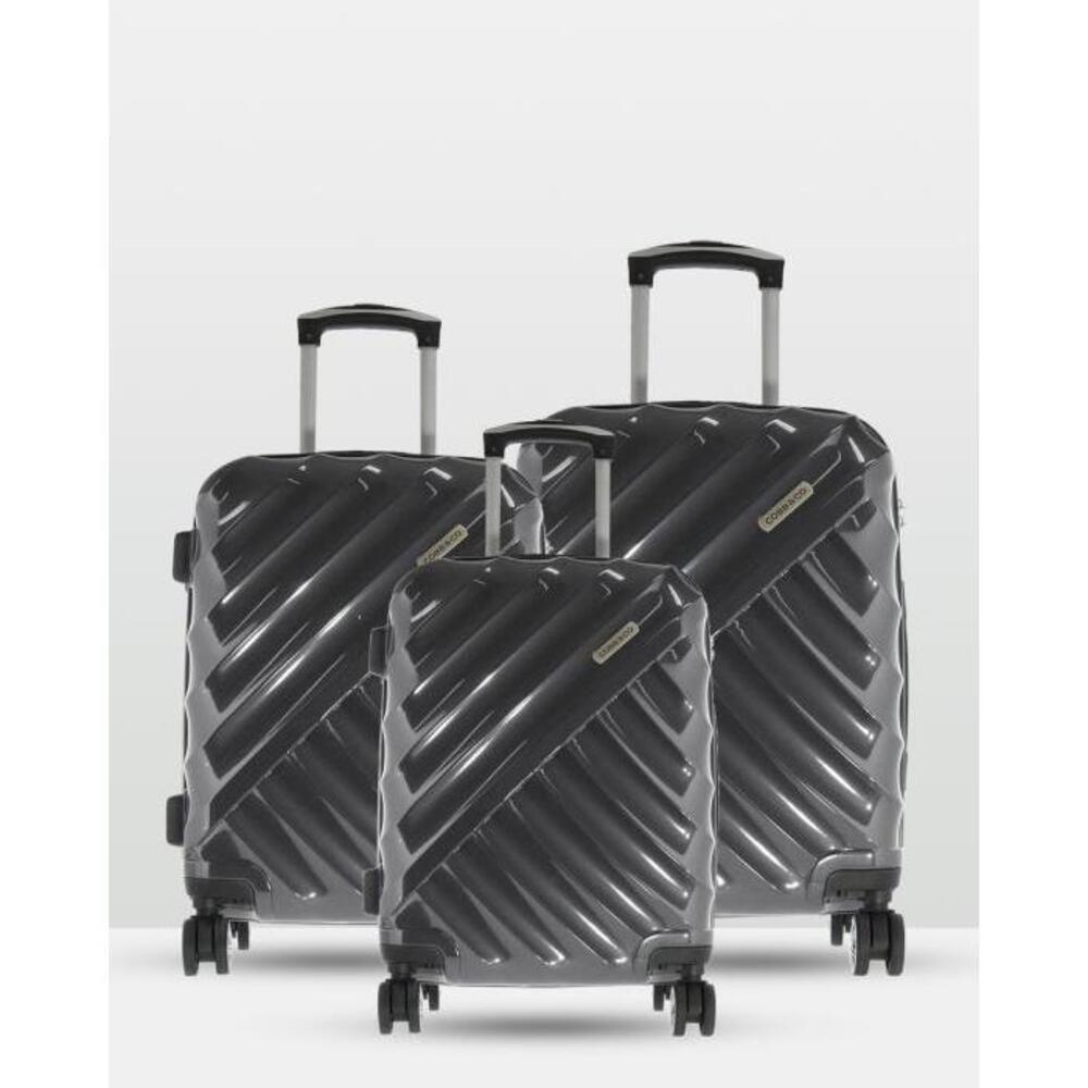 Cobb &amp; Co Bendigo Polycarbonate Luggage 3 Piece Set CO300AC63XKM