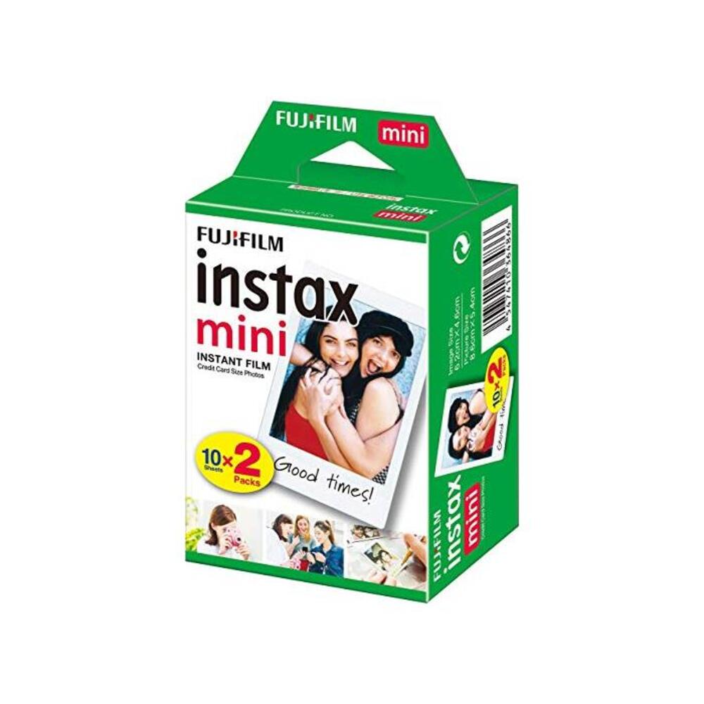 instax 16386016 Film Mini 20PK Suitable for Instax Mini Cameras including 7S ,25, 50S, 8, 70 &amp; 90, also SHARE printer SP-2 ,pack of 2 x 10 sheets (20 sheets),White B0000C73CQ