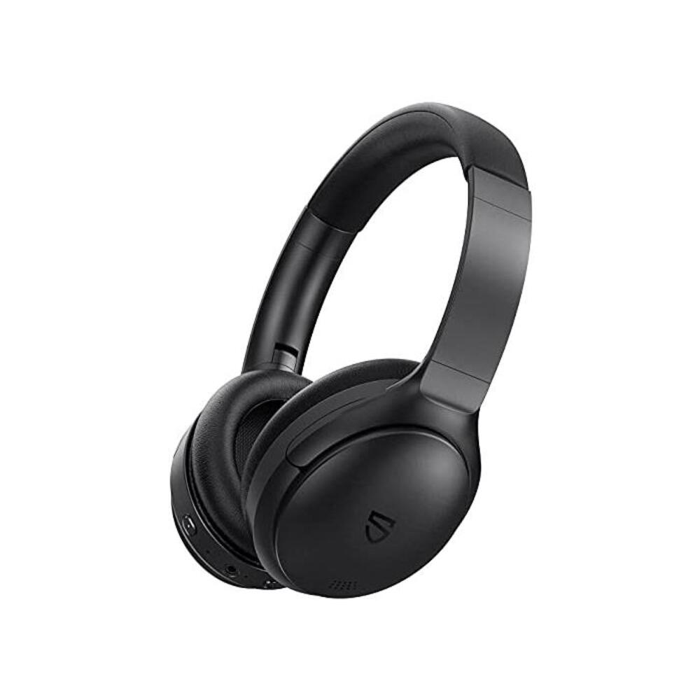 Bluetooth Headphones, SoundPEATS A6 Hybrid Active Noise Cancelling Headphones Bluetooth Earphones New Over Ear Headphones, 40 Hours Playtime(ANC Off), USB-C Quick Charge, Foldable B091C7NQ64