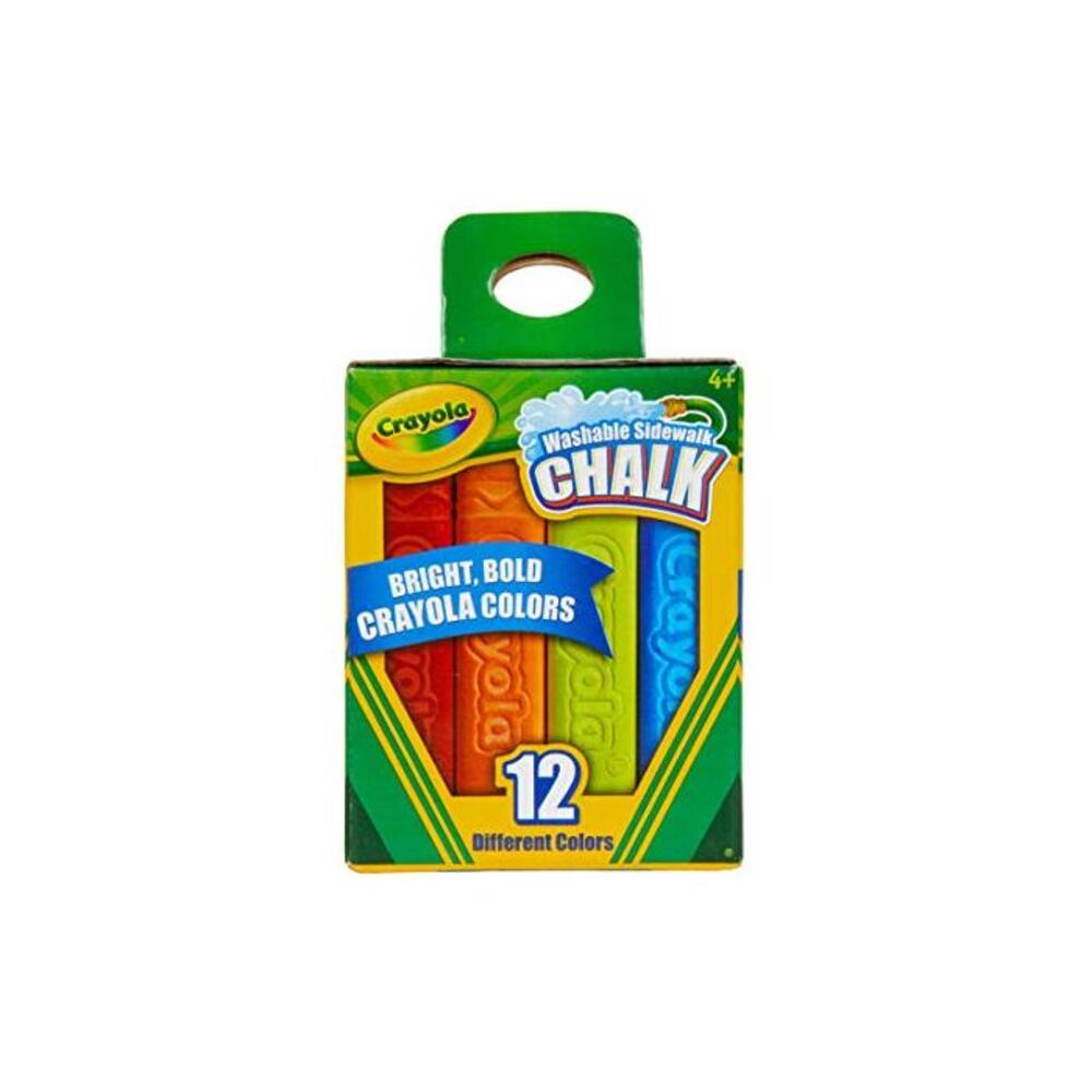 Crayola Washable Sidewalk Chalk, 12 Classic Crayola Colours, Creative Art outside in the fresh air and sunshine, perfect for homes and schools! B00AHAJGZ8