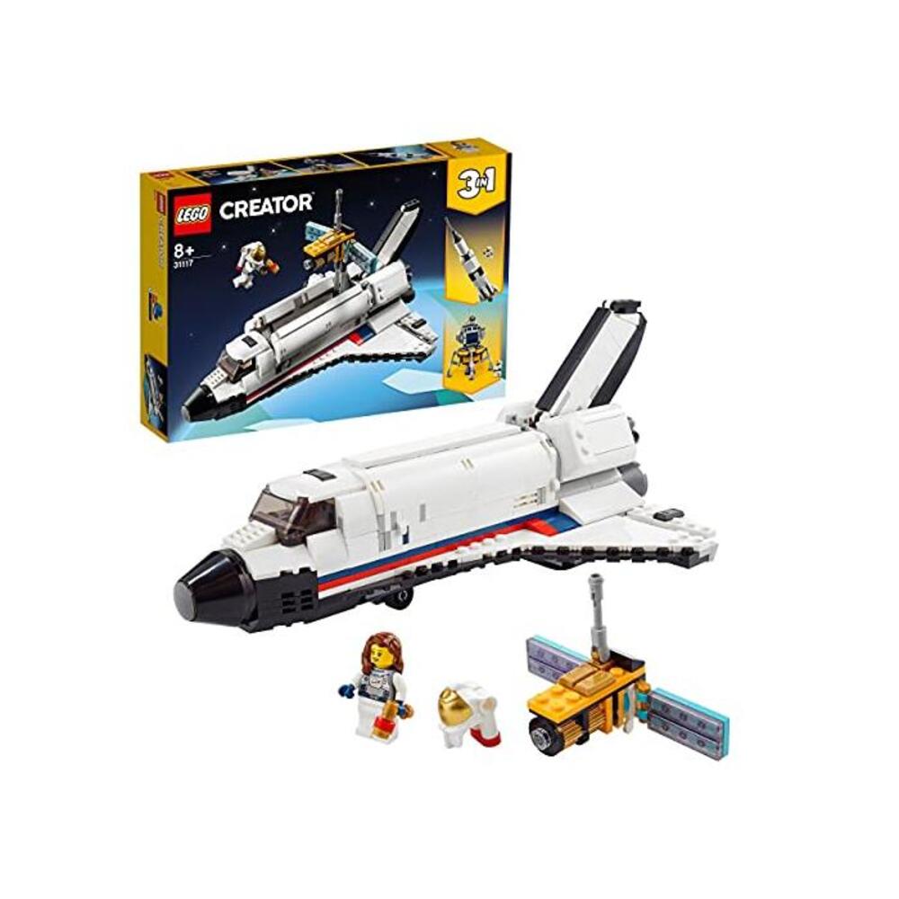 LEGO 레고 31117 크리에이터 3in1 스페이스 Shuttle Adventure to Rocket 토이 and Lunar 랜드er Vehicles 빌딩 Set for Kids B08WX3LY4P