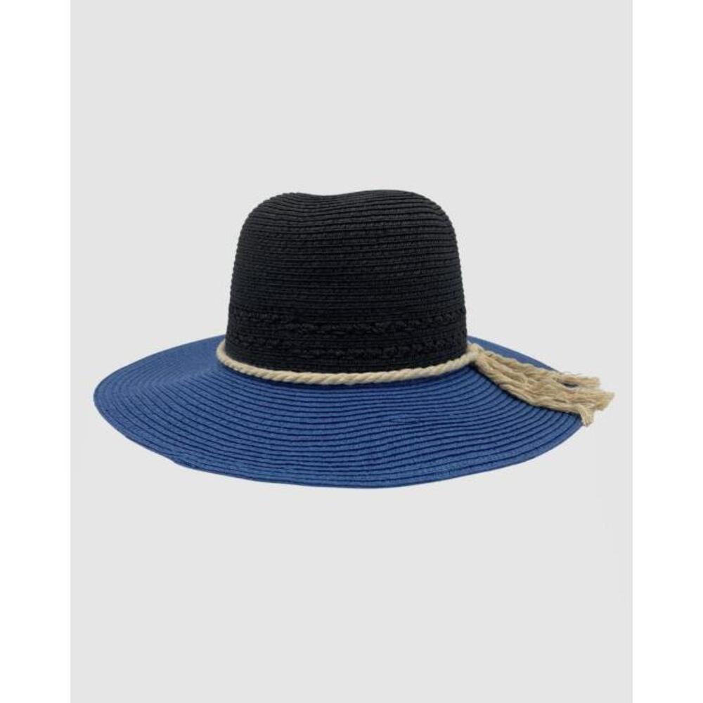 Jacaru 1870 Black &amp; Blue Ladies Hat JA409AC74NFH