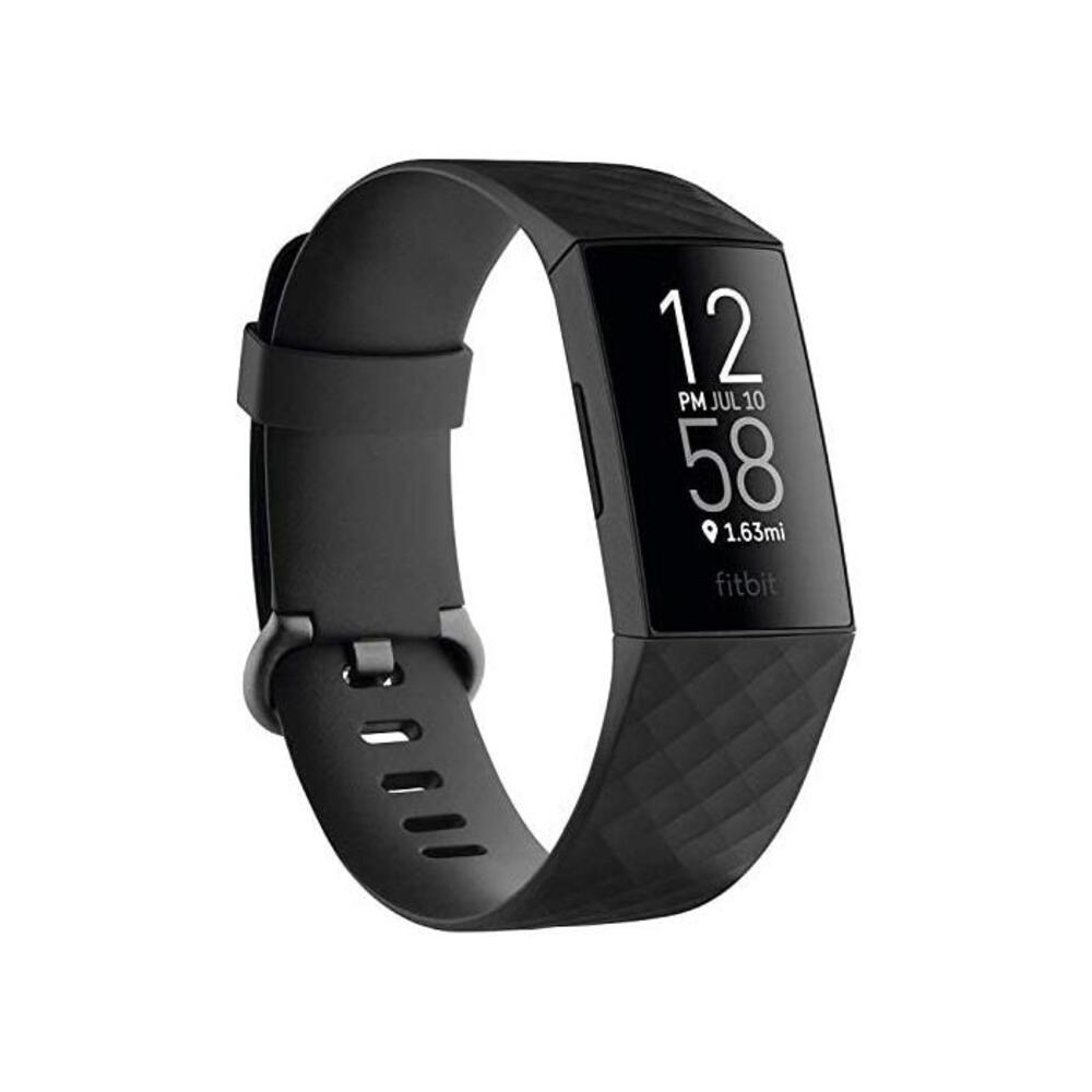 Fitbit Charge 4 Advanced Fitness Tracker with GPS, Heart Rate, Sleep &amp; Swim Tracking - Black B085M5SXVS