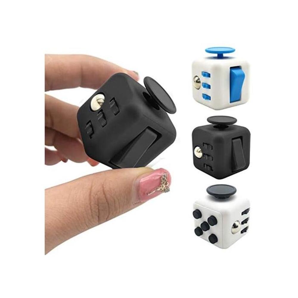 Fidget Cube with Silent Features,Comes in GIFT BAG with 2 FREE Fidget toys, Desk Toy Relieve Stress,Anxiety,Boredom. 6 Mechanical Activities Empower Adults and kids to Get More Acc B07WHZKT9H