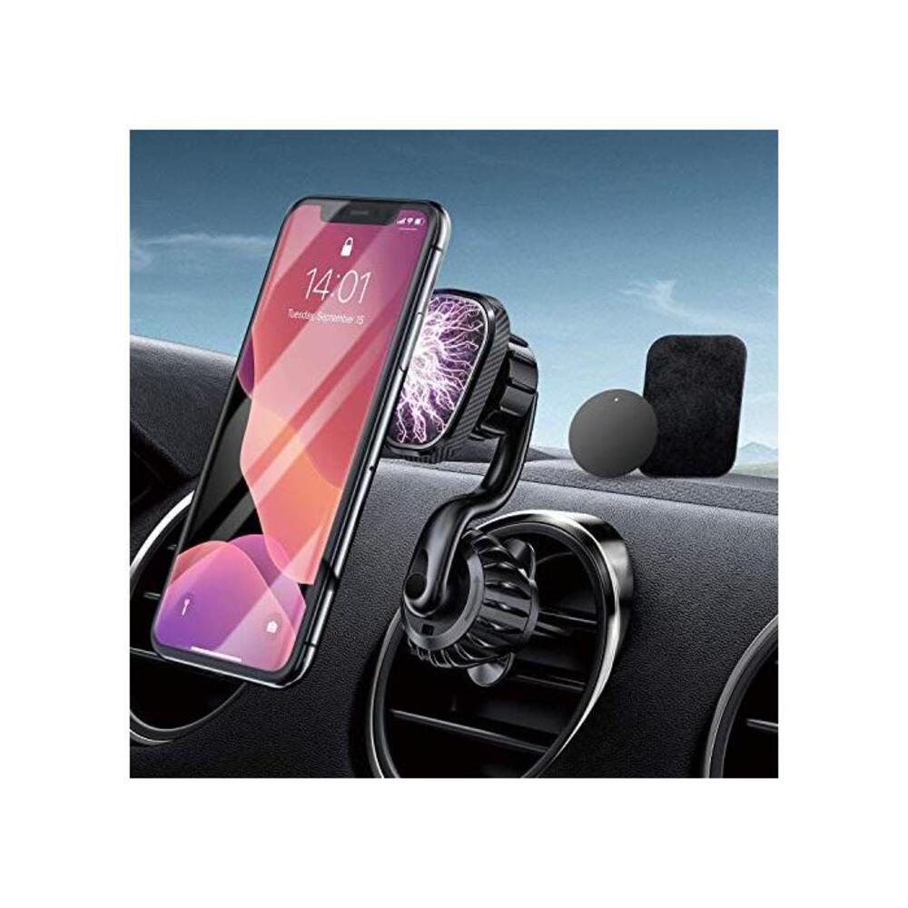 [2021 Upgraded] Magnetic Car Phone Holder, JIOKIA Air Vent Phone holder for car [6 Strong Magnets] Car Phone Mount Compatible with iPhone 12 11 Pro Max SE XR XS X 6S 7 Plus 8 6, Sa B08J2K4RB5