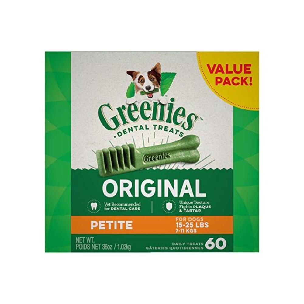 GREENIES Dog Original Petite Dog Dental Treats, 1kg (60 treats) B006W6YHRS