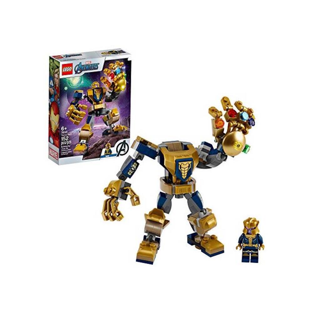LEGO 레고 마블 어벤져스 Thanos Mech 76141 Cool Action 빌딩 토이 for Kids with Mech Figure and LEGO 레고 Thanos 미니피규어, New 2020 (152 Pieces) B07WMLNYCT