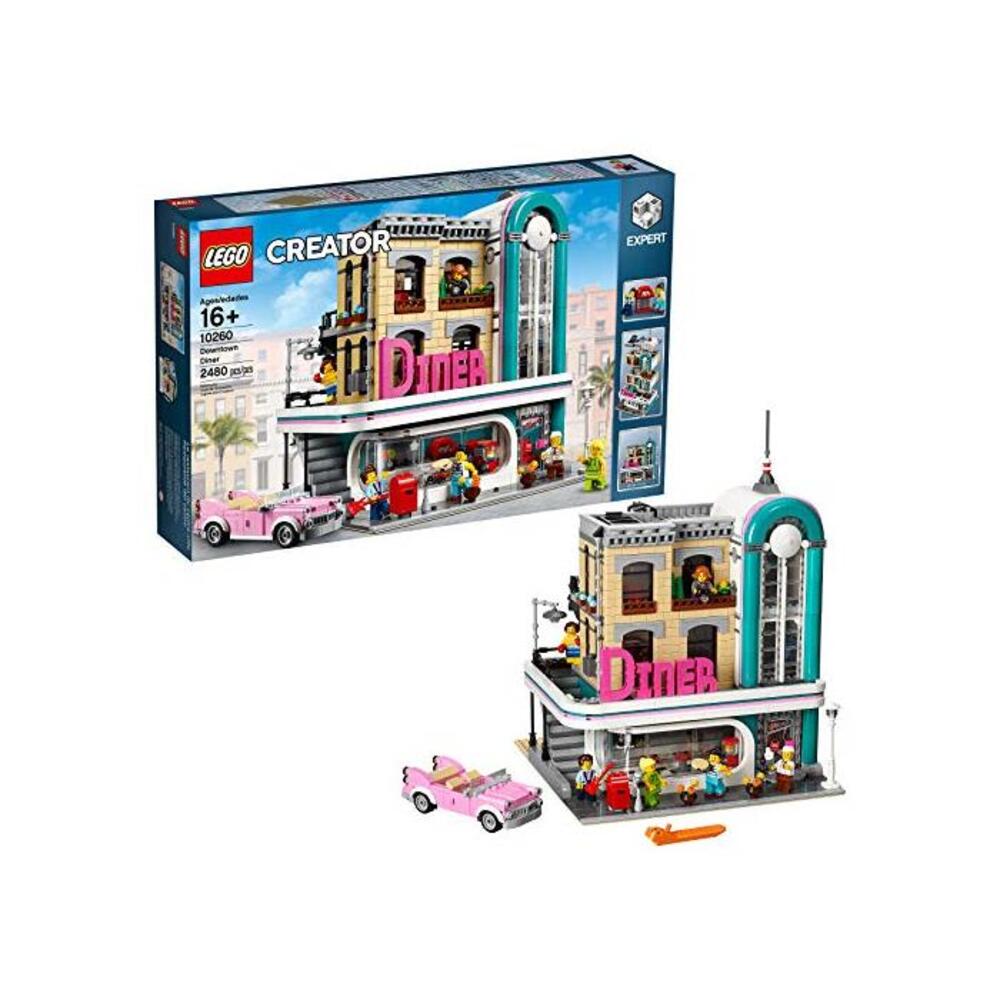 LEGO 레고 크리에이터 Expert Down타운 Diner 10260 빌딩 Kit, Model Set and Assembly 토이 for Kids and Adults (2480 Pieces) B0787JFG5Q
