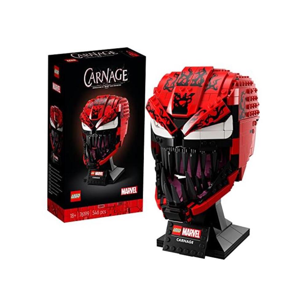 LEGO 레고 76199 마블 스파이더맨 Carnage Mask 빌딩 Set for Adults, Collectible Display Model Gift Idea B08Y5HHFS6
