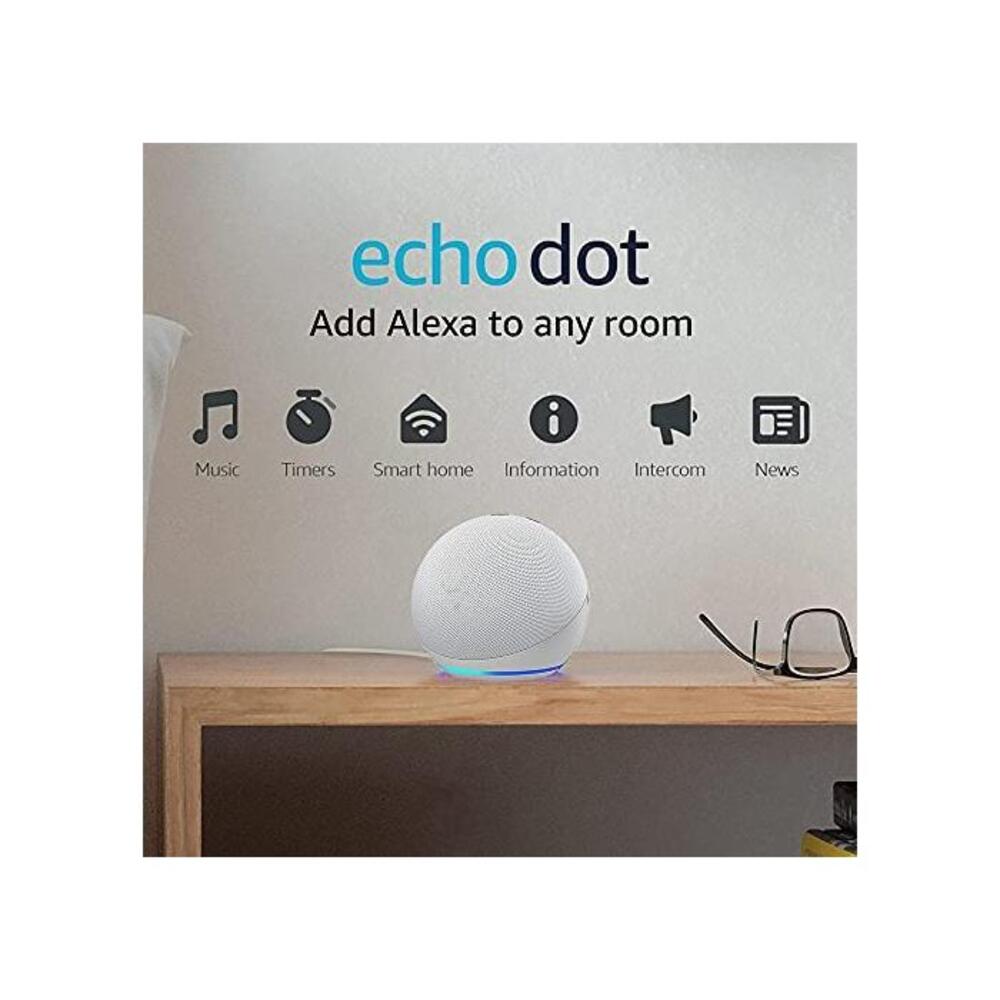 All-new Echo Dot (4th Gen) Smart speaker with Alexa Glacier White B084J4WTS5