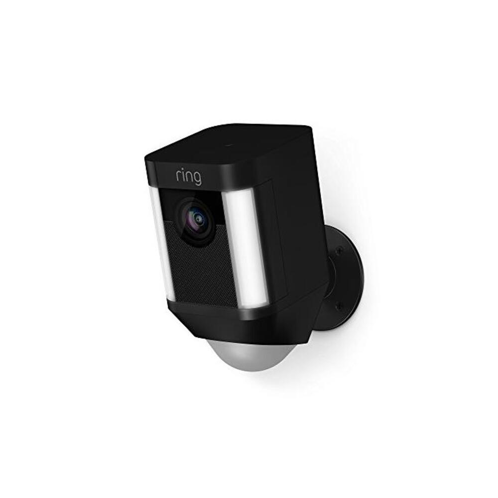 Ring Spotlight Cam Battery HD Security Camera with Built Two-Way Talk and a Siren Alarm, Black B077DFF7ZF