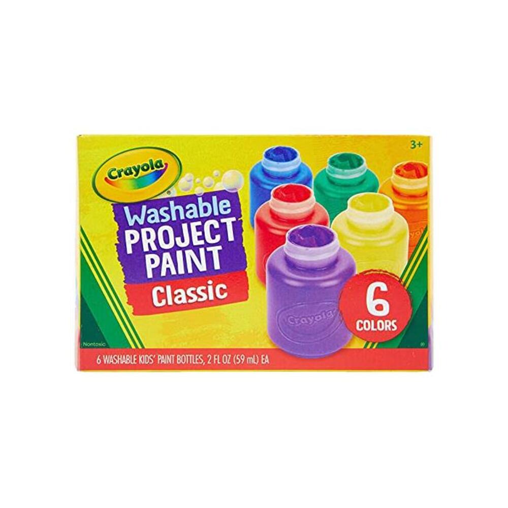 CRAYOLA 54-1204 Washable Kids Paint, 6pk, Classic Colours, Children Art &amp; Craft, Projects, Artist, Students, Creativity B00004UBH2