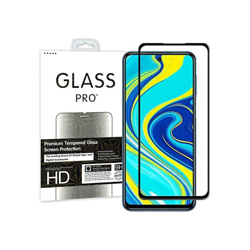 [2 Pack] MEZON Full Coverage Tempered Glass for Xiaomi Redmi Note 9 Pro/Note 9S - Crystal Clear Premium 3D Edge 9H HD Screen Protector (Redmi Note 9 Pro, 9H Full) B08JY7F1VH