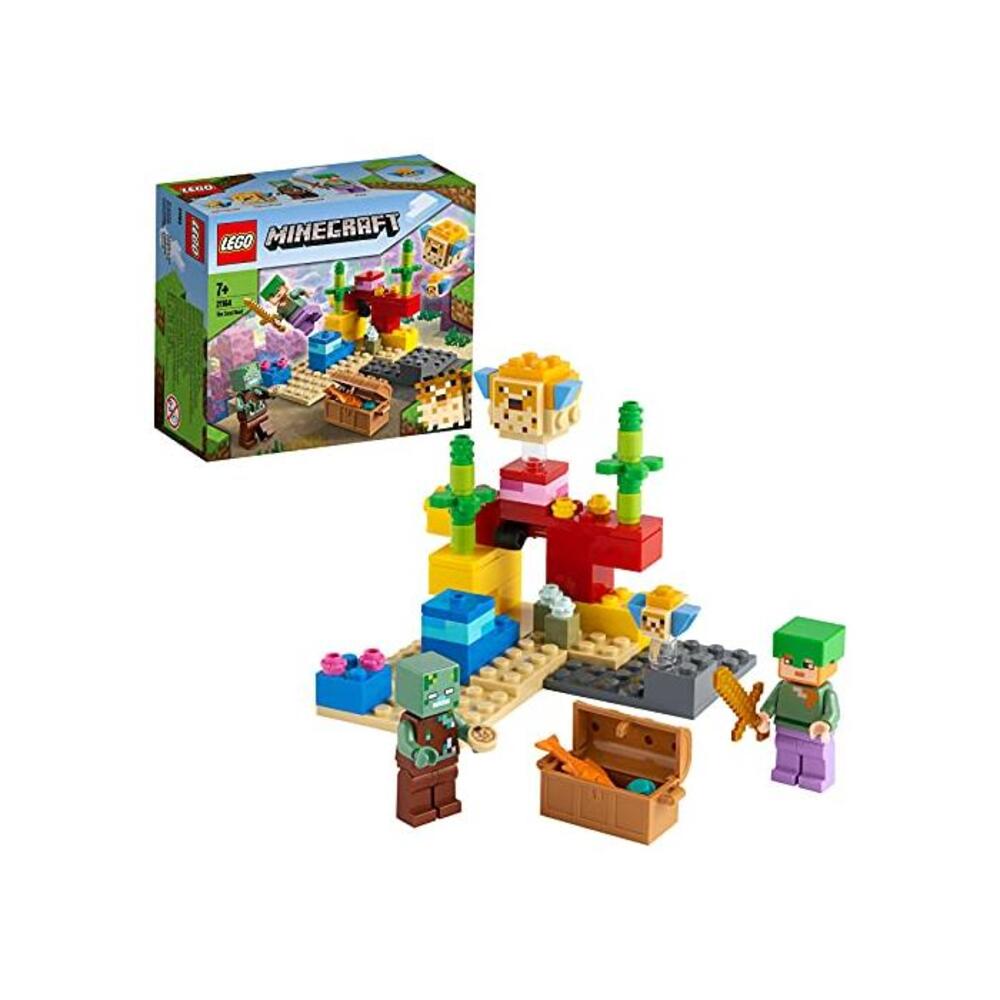 LEGO 레고 마인크래프트 더 Coral Reef 21164 빌딩 Kit B08G4SZS66