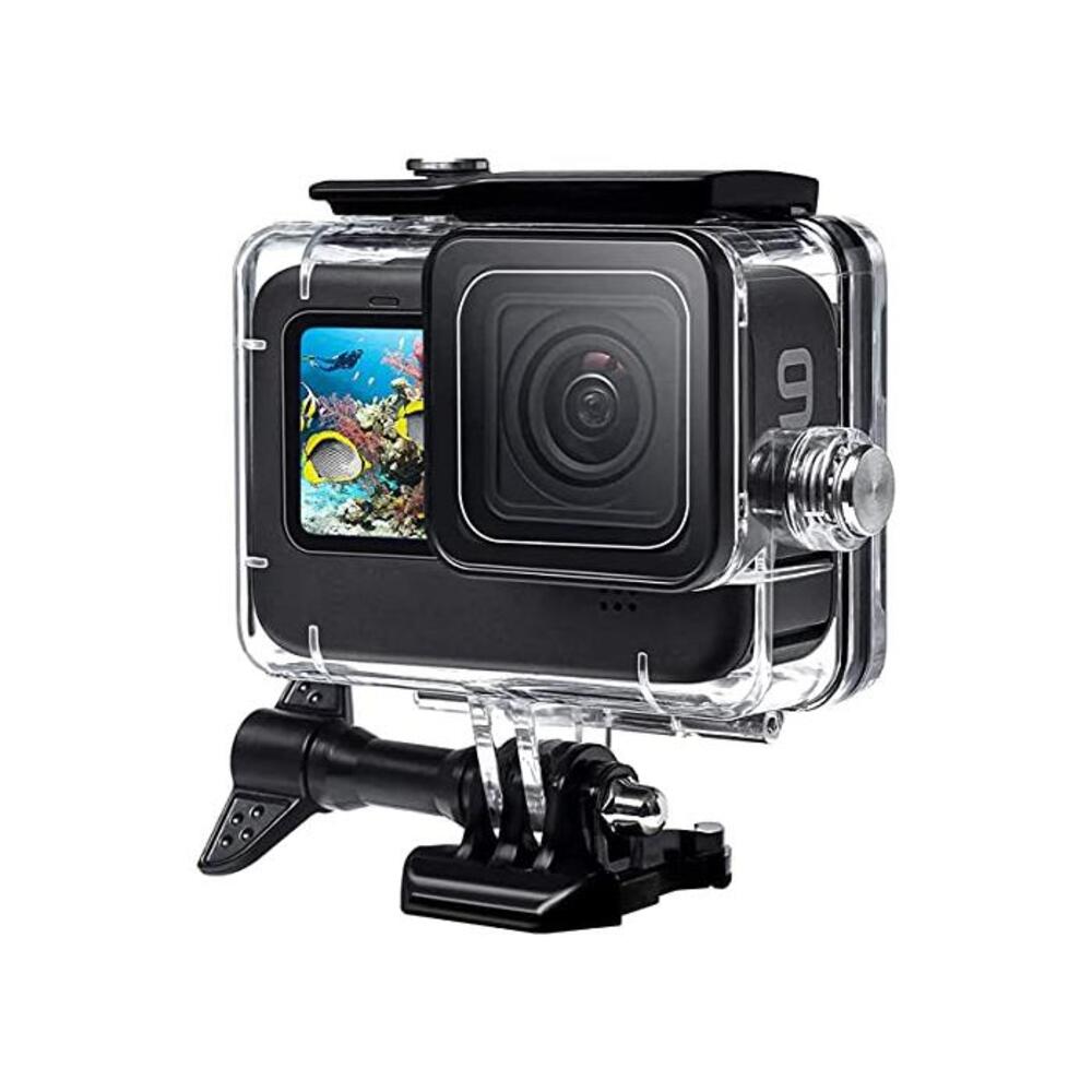 F1TP Waterproof Case for GoPro Hero 9 Black（2020）, 60M/196Ft Water Proof Diving Underwater Protection Case for GoPro Action Camera, Kit Includes Bracket, Quick Release Mount and Th B08PV52FZG