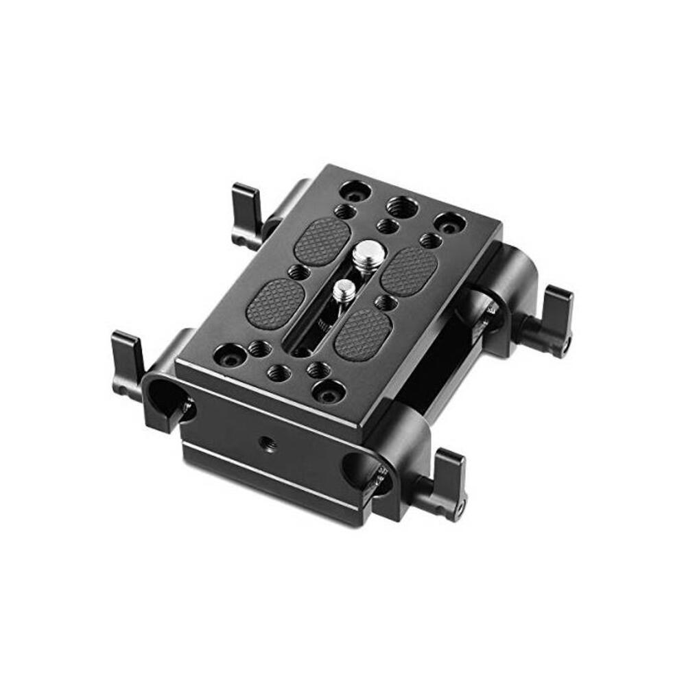 SMALLRIG Camera Mounting Plate Tripod Mounting Plate with 15mm Rod Clamp Railblock for Rod Support,DSLR Rig Cage - 1798 B01IOY50IK